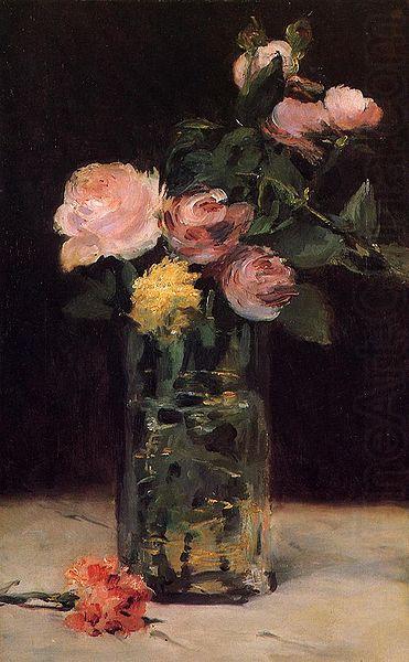 Edouard Manet Roses in a Glas Vase china oil painting image
